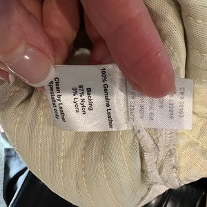 Ecru leather jacket never worn